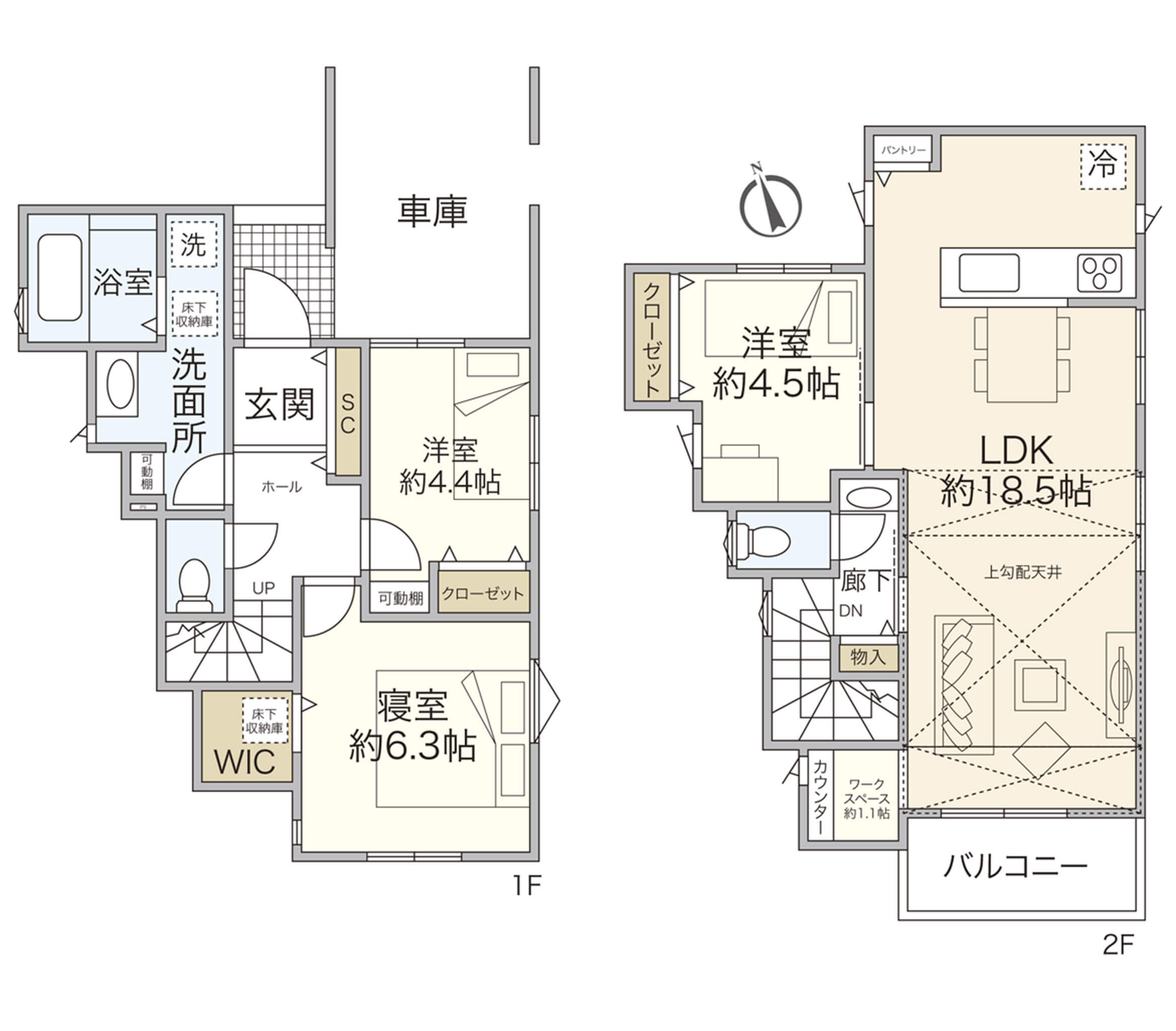1号棟 間取図