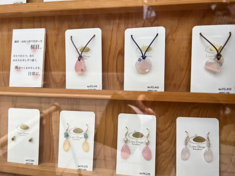 【Lino Drops Kamakura】さくら貝アクセサリー
